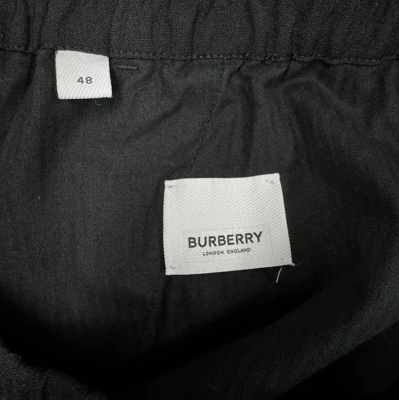 Burberry Burberry Black Cotton Striped Casual Pants Size US 26 / EU 42 - 3 Thumbnail