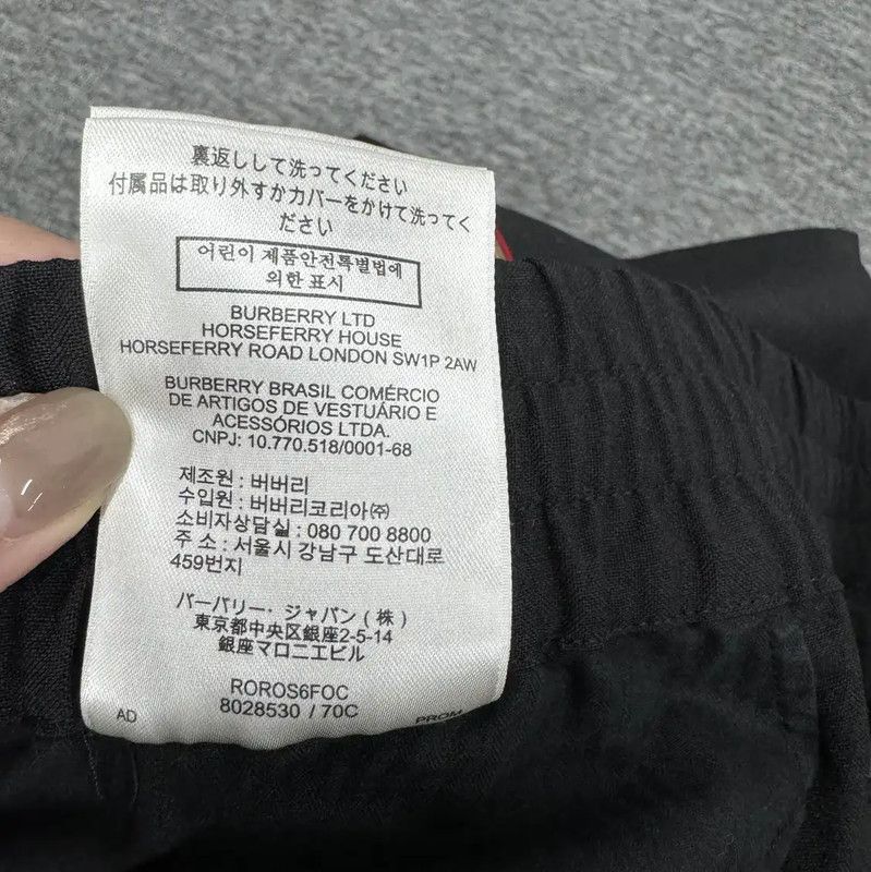 Burberry Burberry Black Cotton Striped Casual Pants Size US 26 / EU 42 - 5 Thumbnail