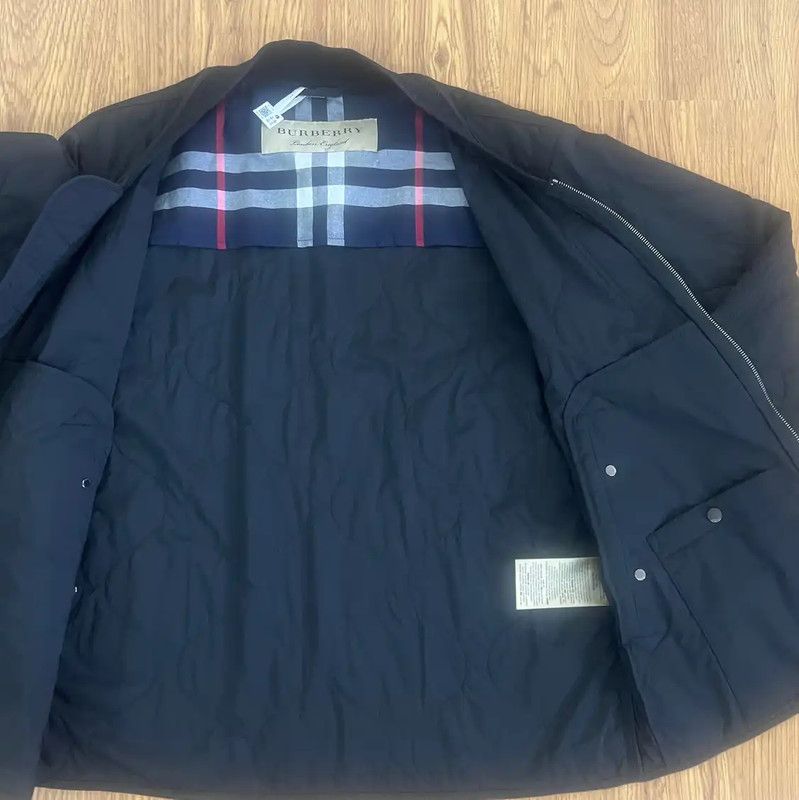 Burberry Burberry Black Cotton Men's Long Sleeve Jacket Size US XL / EU 56 / 4 - 4 Thumbnail
