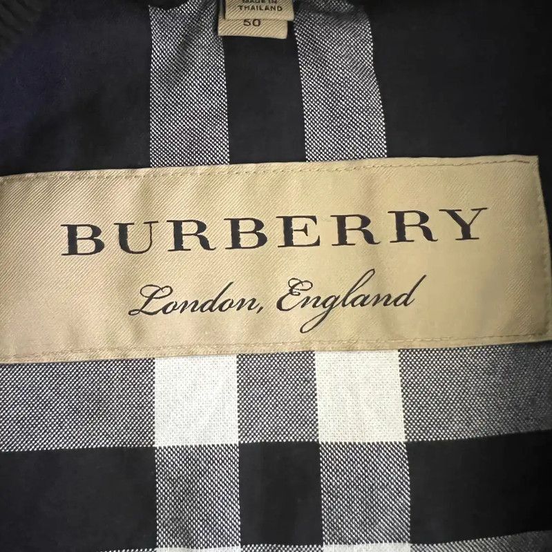 Burberry Burberry Black Cotton Men's Long Sleeve Jacket Size US XL / EU 56 / 4 - 10 Thumbnail