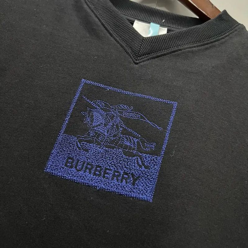 Burberry Burberry Black Cotton Logo Short Sleeve T-Shirt Size US S / EU 44-46 / 1 - 2 Thumbnail