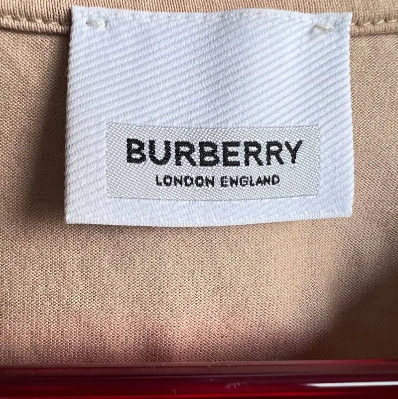 Burberry Burberry Khaki Cotton Men's T-Shirt Size US S / EU 44-46 / 1 - 3 Thumbnail