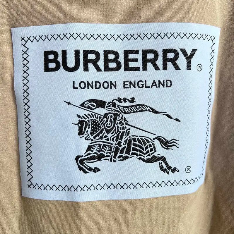 Burberry Burberry Khaki Cotton Men's T-Shirt Size US S / EU 44-46 / 1 - 7 Thumbnail