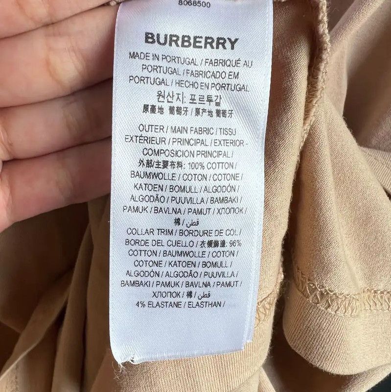 Burberry Burberry Khaki Cotton Men's T-Shirt Size US S / EU 44-46 / 1 - 6 Thumbnail