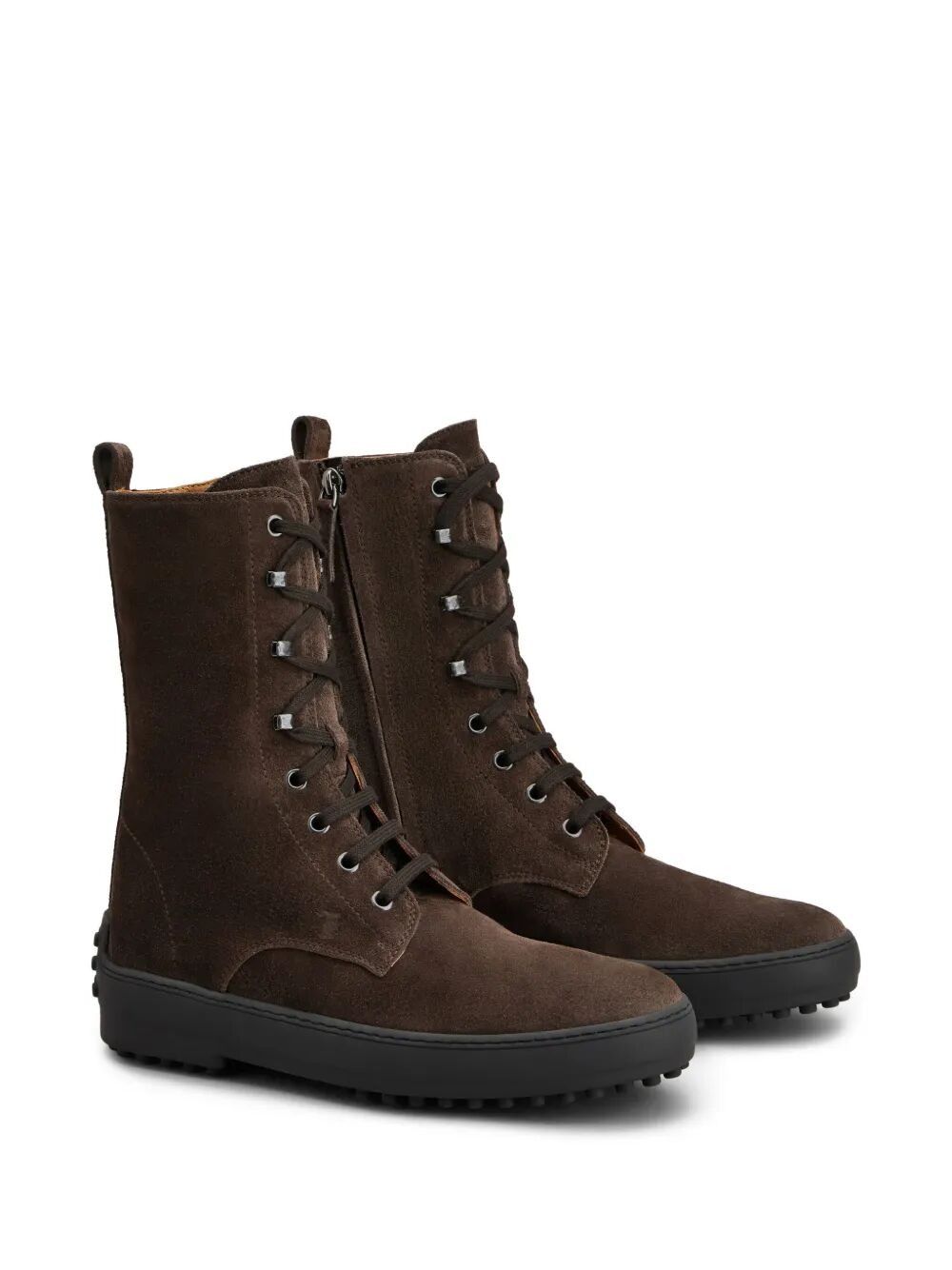 Tod's WINTER DRIVER SOLE HIGH LACE UP BOOTS Size US 7 / IT 37 - 5 Thumbnail