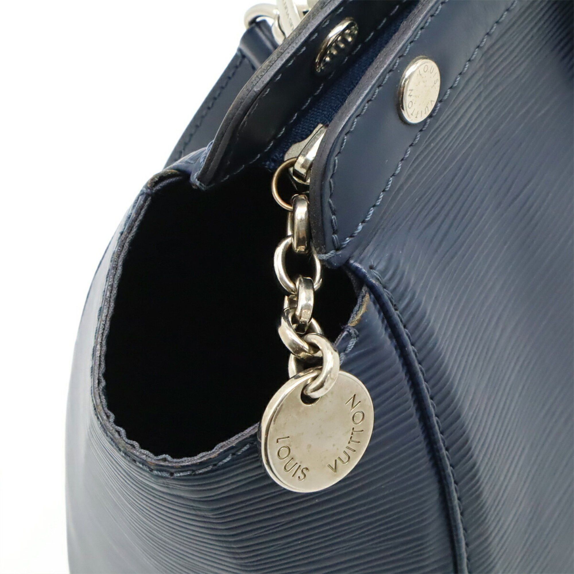 Louis Vuitton LOUIS VUITTON Epi Leather MM Handbag/Tote/Shoulder Bag in Indigo Blue and Navy, M40821 Size ONE SIZE - 7 Thumbnail