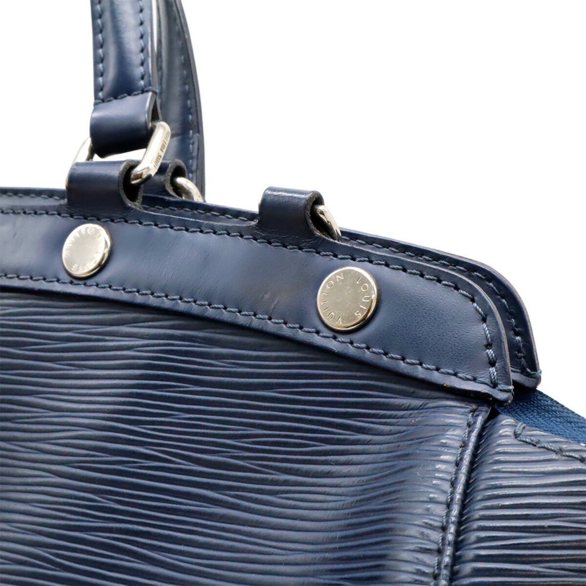Louis Vuitton LOUIS VUITTON Epi Leather MM Handbag/Tote/Shoulder Bag in Indigo Blue and Navy, M40821 Size ONE SIZE - 9 Thumbnail