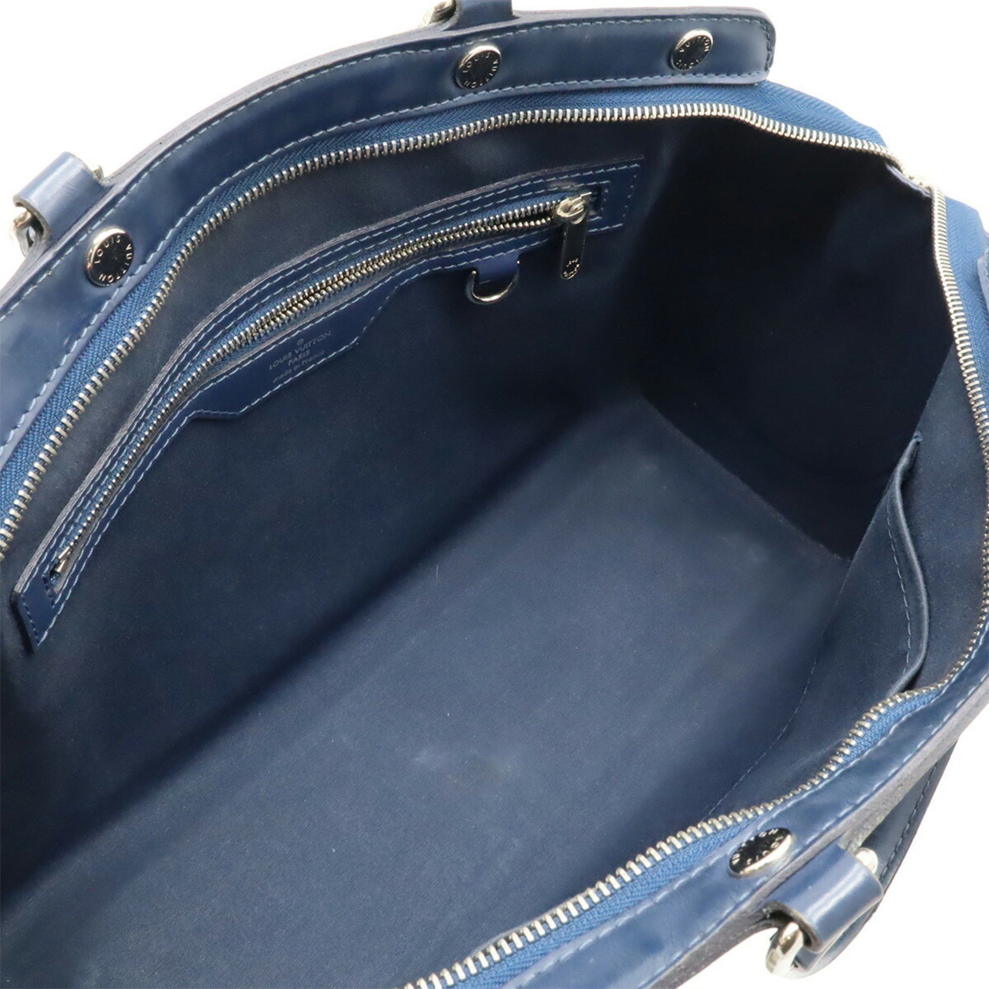 Louis Vuitton LOUIS VUITTON Epi Leather MM Handbag/Tote/Shoulder Bag in Indigo Blue and Navy, M40821 Size ONE SIZE - 8 Thumbnail