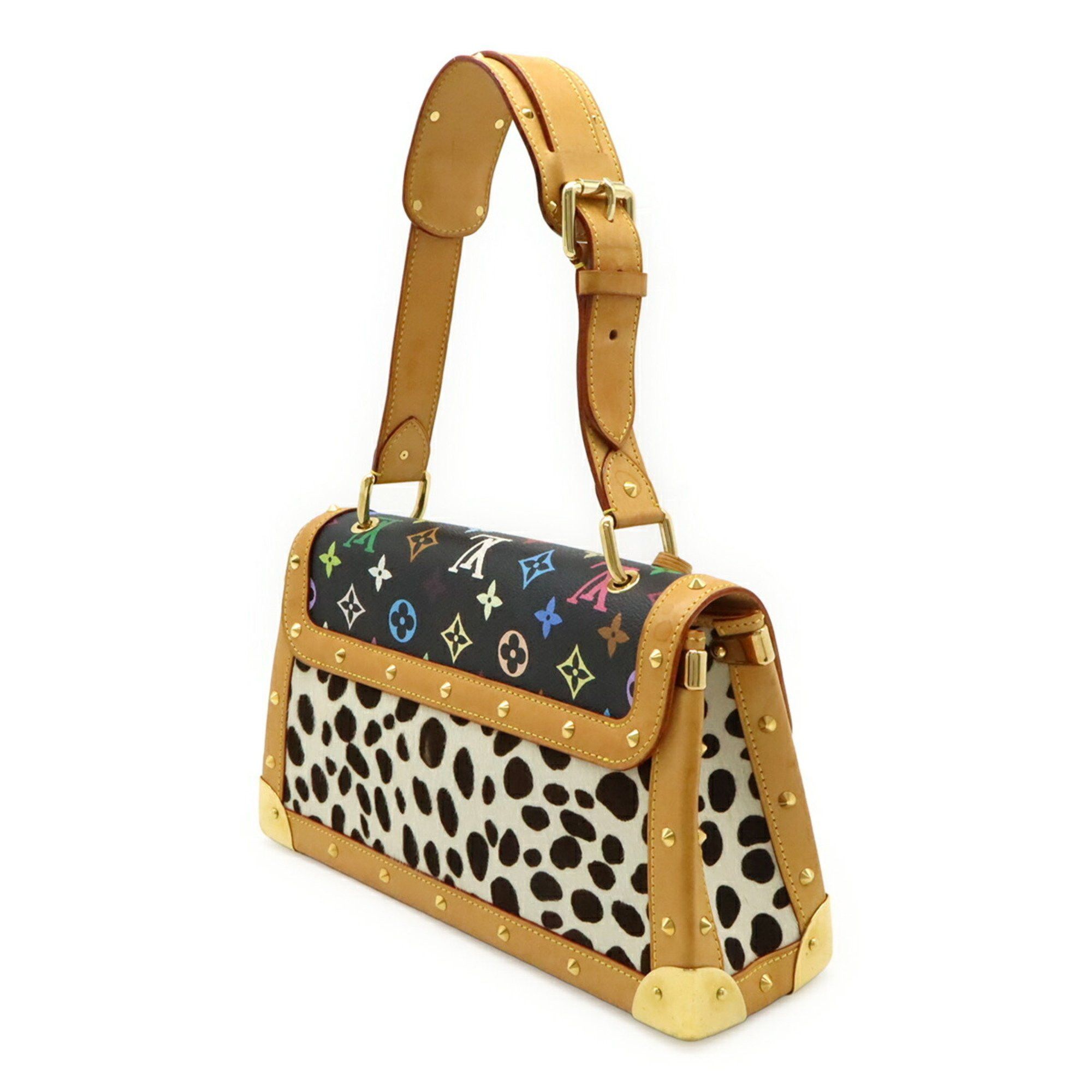 Louis Vuitton LOUIS VUITTON Monogram Multicolore Sac Dalmatian Shoulder Bag in Harako Noir and Black (M92825) Size ONE SIZE - 3 Thumbnail