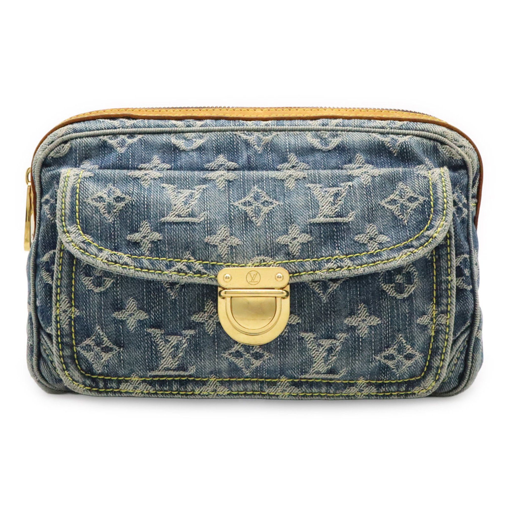 Louis Vuitton LOUIS VUITTON Monogram Denim Bum Bag, Waist Body Shoulder Blue, M95347 Size ONE SIZE - 2 Thumbnail