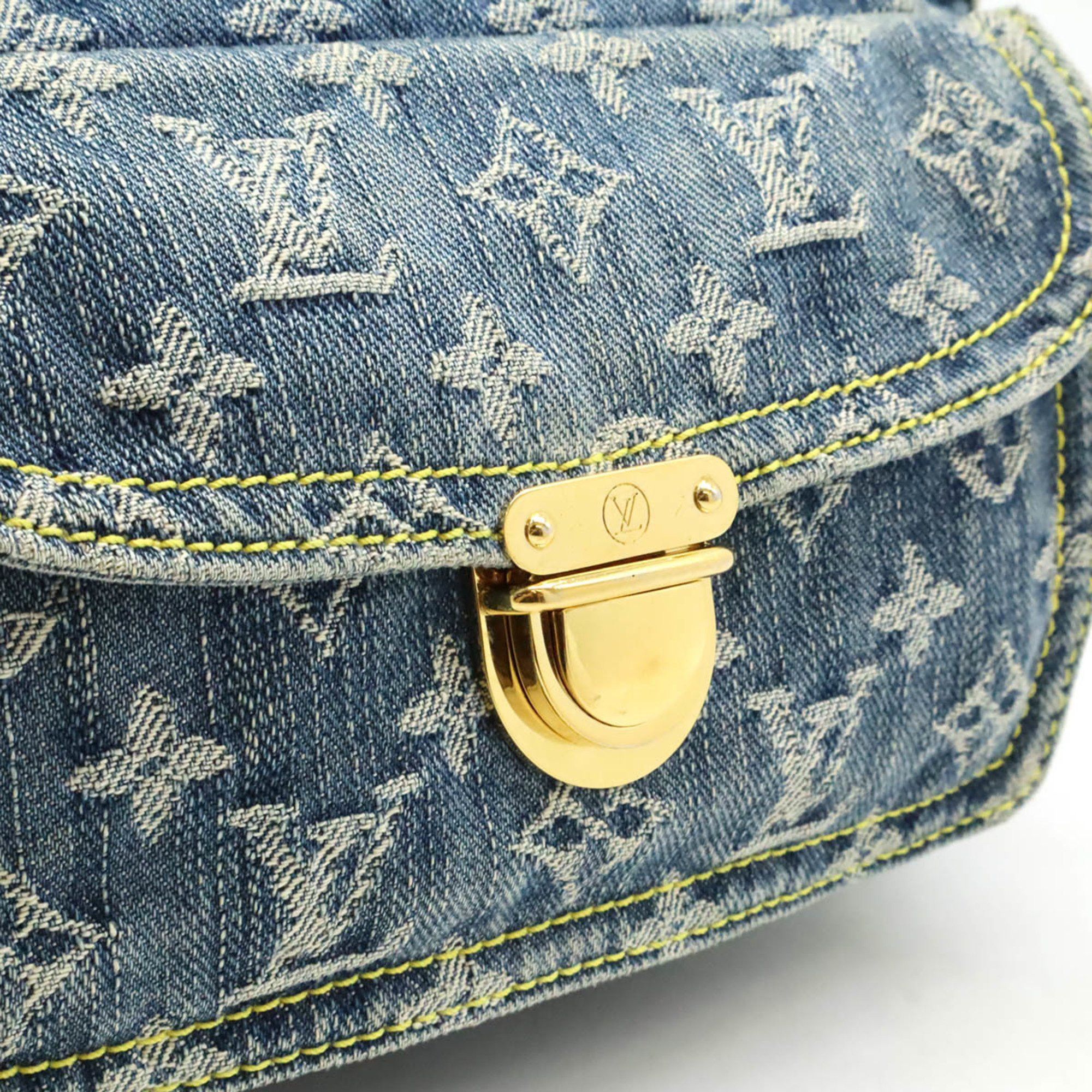 Louis Vuitton LOUIS VUITTON Monogram Denim Bum Bag, Waist Body Shoulder Blue, M95347 Size ONE SIZE - 10 Thumbnail