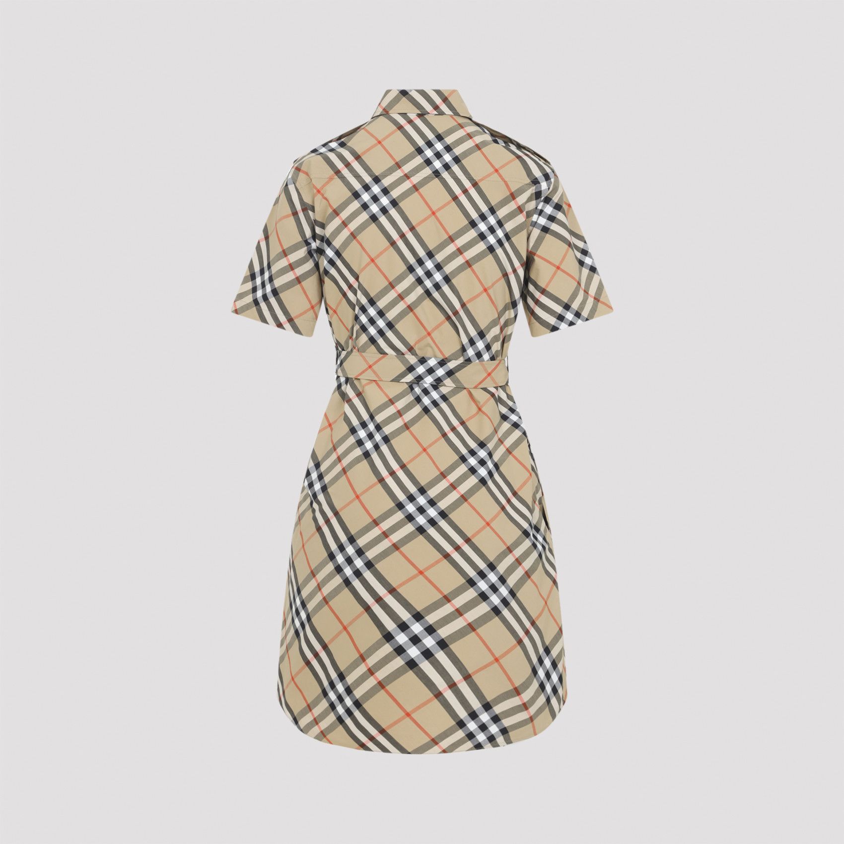 Burberry Burberry Check Midi Dress Size S / US 4 / IT 40 - 2 Thumbnail