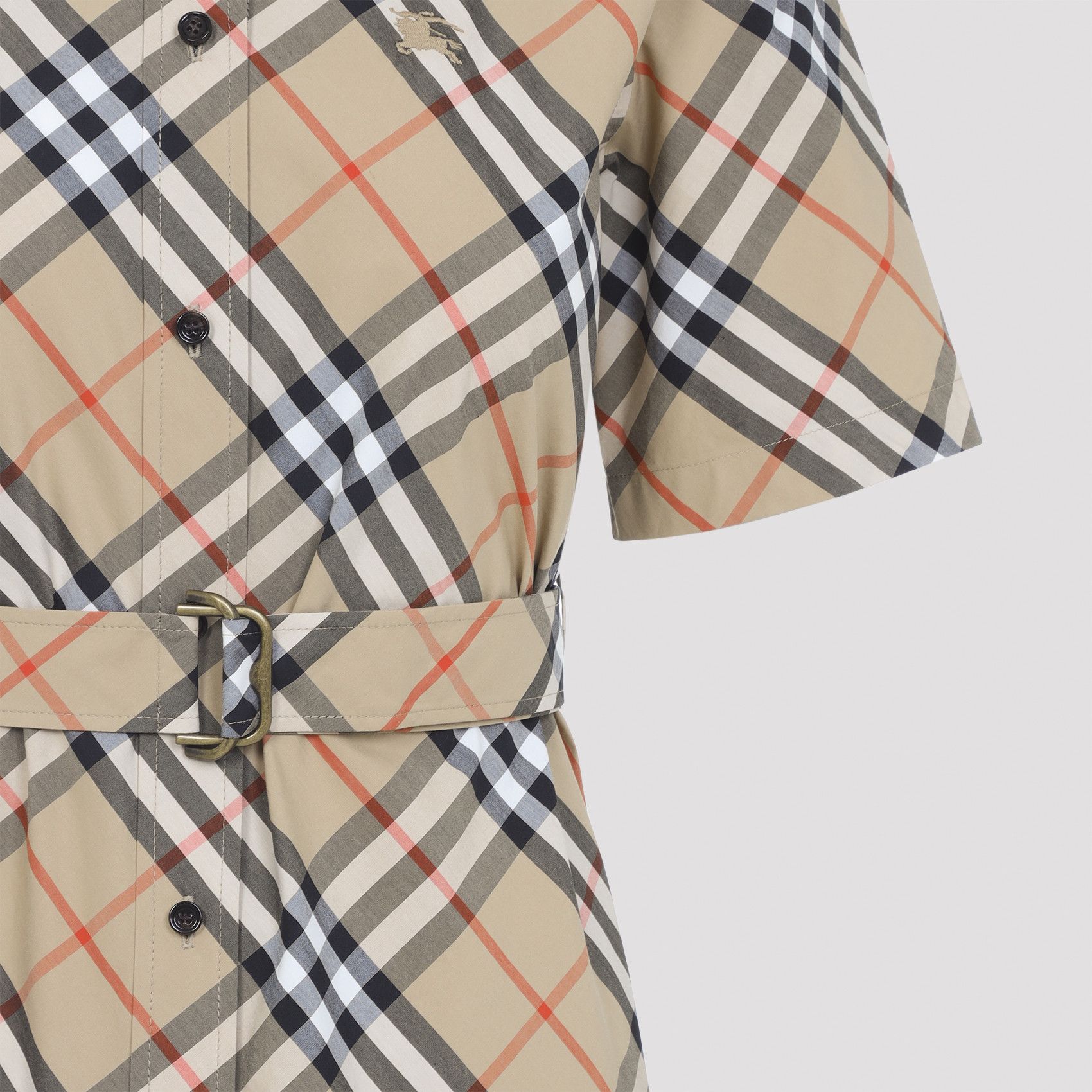 Burberry Burberry Check Midi Dress Size S / US 4 / IT 40 - 4 Thumbnail