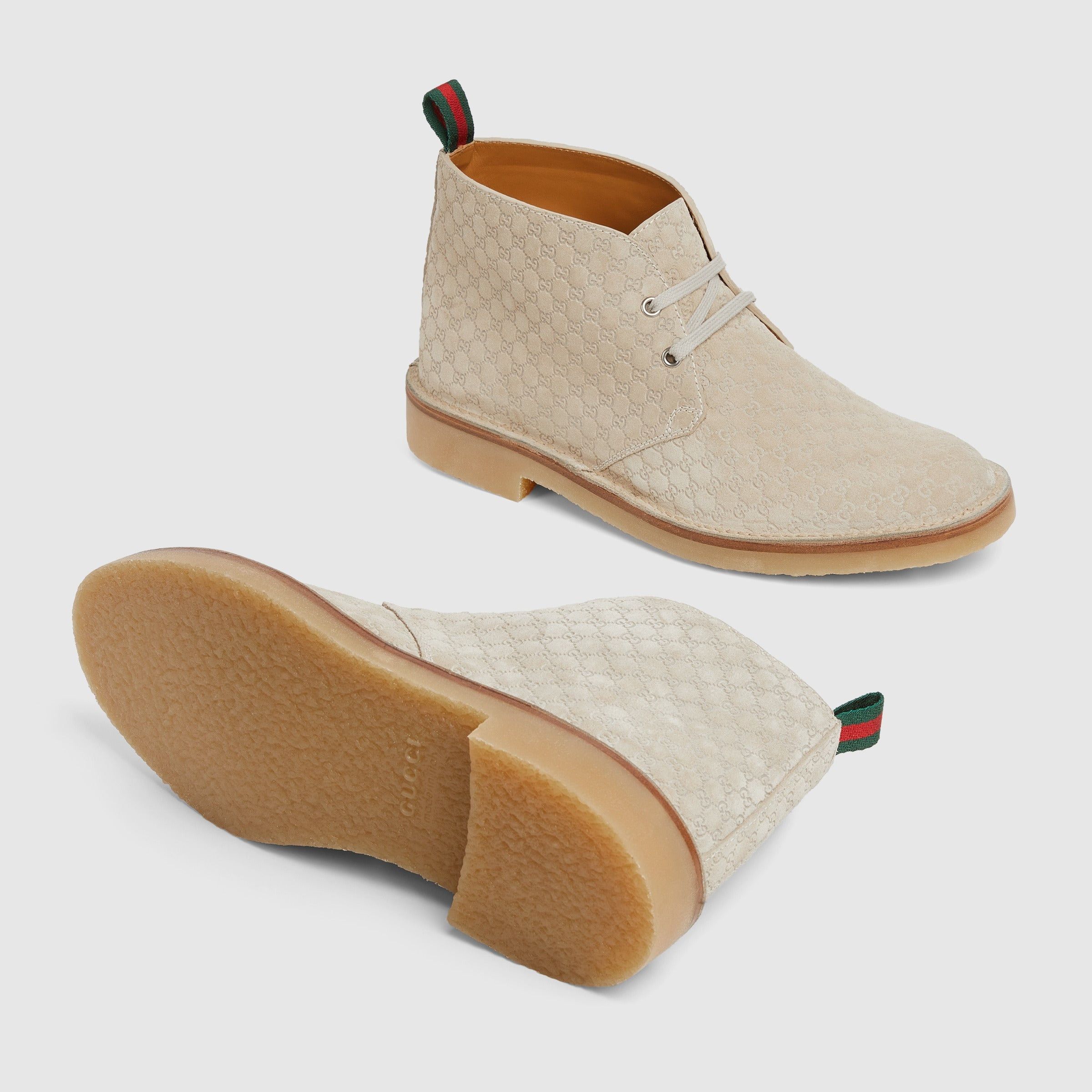 Gucci Web GG Suede Ankle Boots SIZE 6