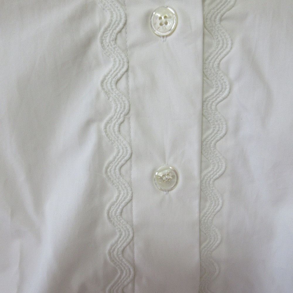 Other Other Patou 24SS Cropped Shirt Blouse Cotton Tops 24S-BL032-0017 DUTY FREE for USA Size ONE SIZE - 3 Thumbnail