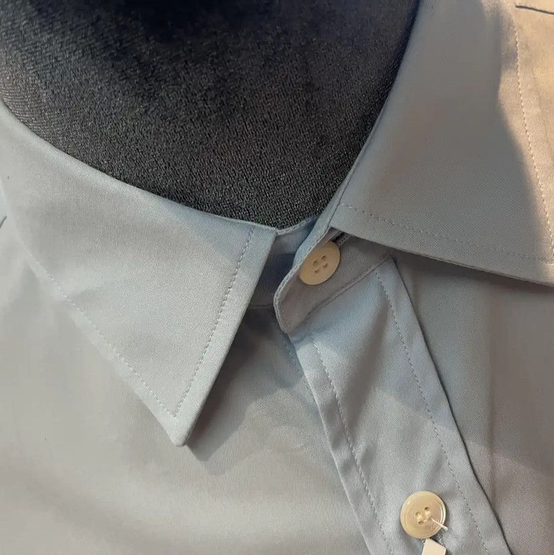 Burberry Burberry Blue Cotton Long Sleeve Shirt Size US L / EU 52-54 / 3 - 2 Thumbnail