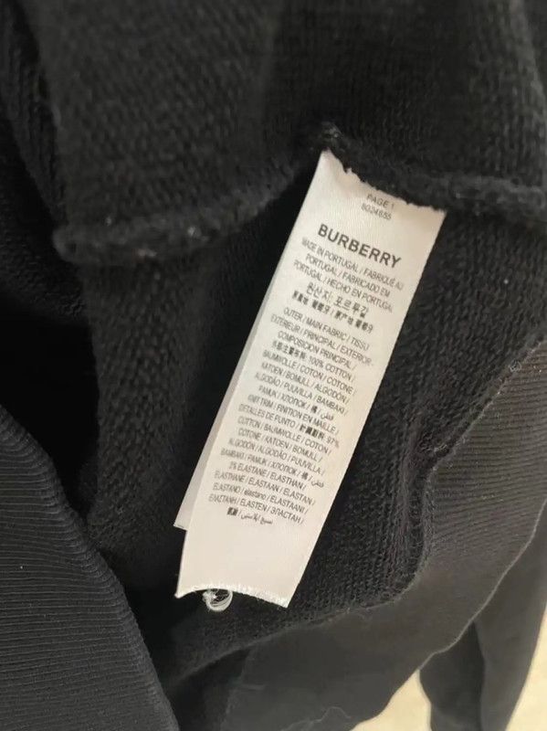Burberry Burberry Black Cotton Men's Hoodie Size US M / EU 48-50 / 2 - 5 Thumbnail