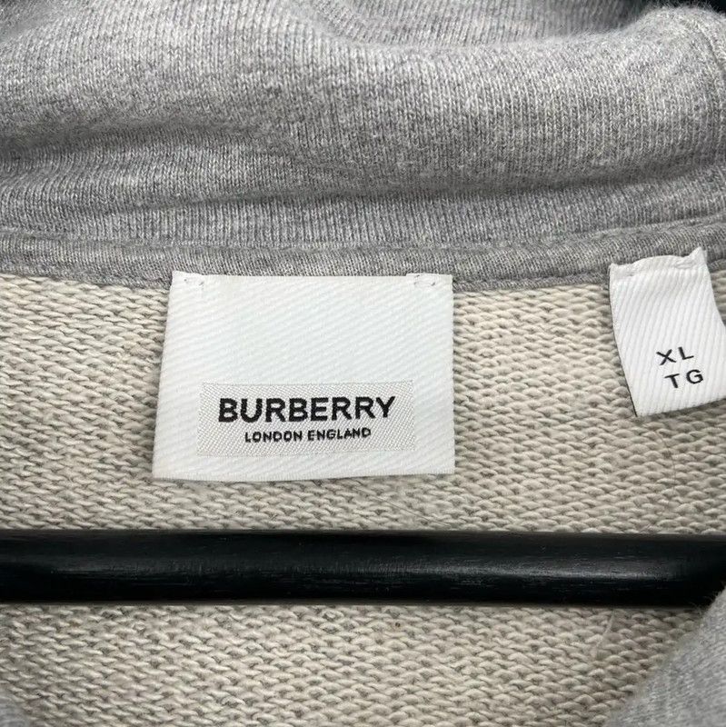Burberry Burberry Gray Cotton Hoodie for Men Size US XL / EU 56 / 4 - 4 Thumbnail