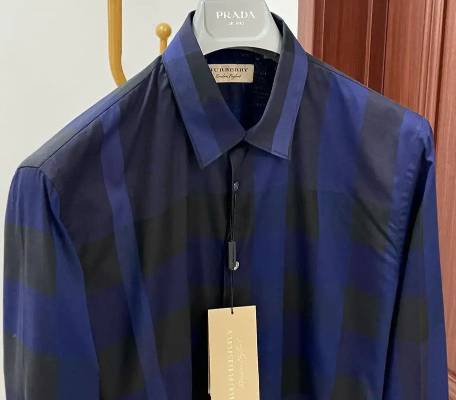 Burberry Burberry Multicolor Cotton Men's Shirt Size US M / EU 48-50 / 2 - 3 Thumbnail