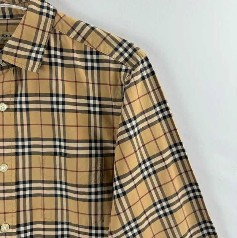 Burberry Burberry Men’s Brown Check Long Sleeve Shirt Size US S / EU 44-46 / 1 - 5 Thumbnail