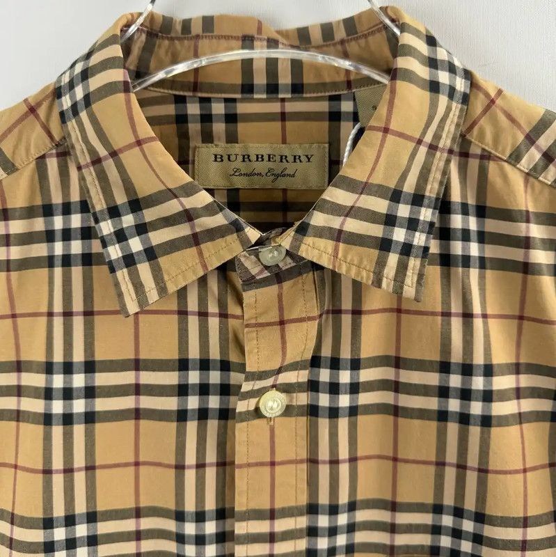 Burberry Burberry Men’s Brown Check Long Sleeve Shirt Size US S / EU 44-46 / 1 - 3 Thumbnail