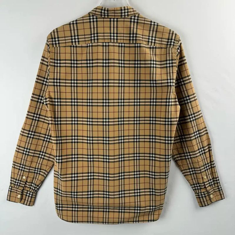 Burberry Burberry Men’s Brown Check Long Sleeve Shirt Size US S / EU 44-46 / 1 - 2 Thumbnail