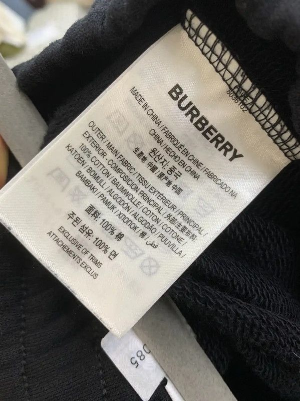 Burberry Burberry Casual Men's Black Cotton Pants Size US 26 / EU 42 - 7 Thumbnail