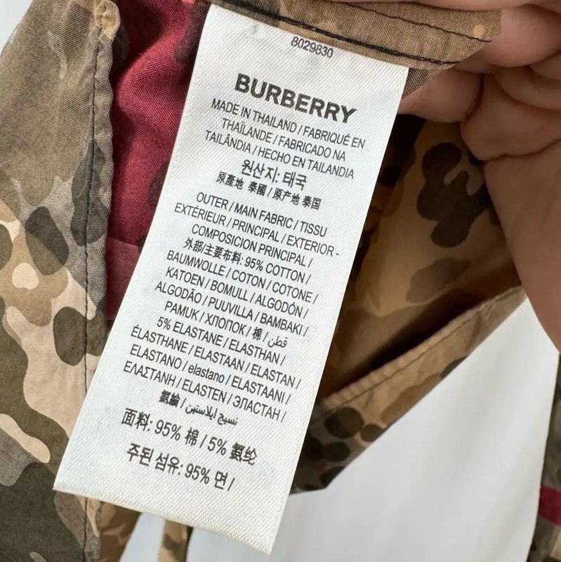 Burberry Burberry Camouflage Check Long Sleeve Shirt Size US L / EU 52-54 / 3 - 6 Thumbnail