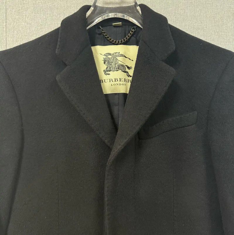 Burberry Burberry Black Wool Long Coat for Men Size US M / EU 48-50 / 2 - 3 Thumbnail