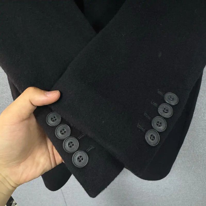 Burberry Burberry Black Wool Long Coat for Men Size US M / EU 48-50 / 2 - 5 Thumbnail