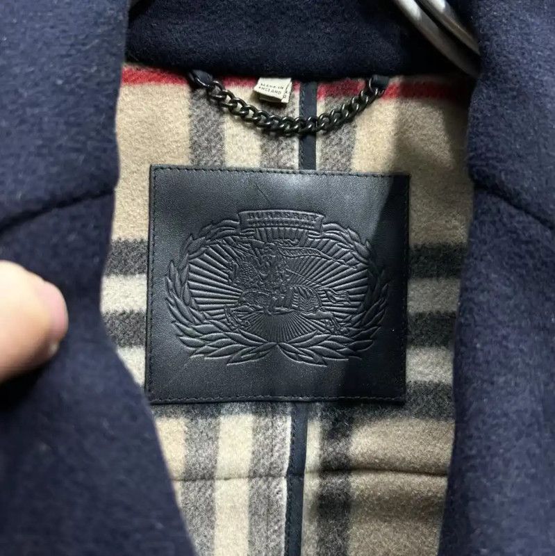 Burberry Burberry M Mid-Length Blue Wool Coat Size US M / EU 48-50 / 2 - 3 Thumbnail