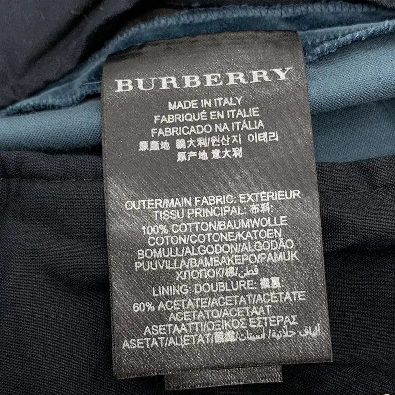 Burberry Burberry Blue Cotton Casual Pants for Men Size US 30 / EU 46 - 7 Thumbnail