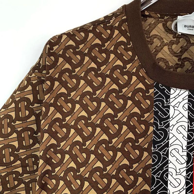 Burberry Burberry Color-Block Cotton Tee for Men Size US S / EU 44-46 / 1 - 3 Thumbnail