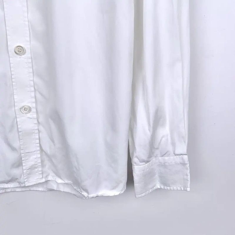 Burberry Burberry White Cotton Long Sleeve Shirt Size US S / EU 44-46 / 1 - 4 Thumbnail