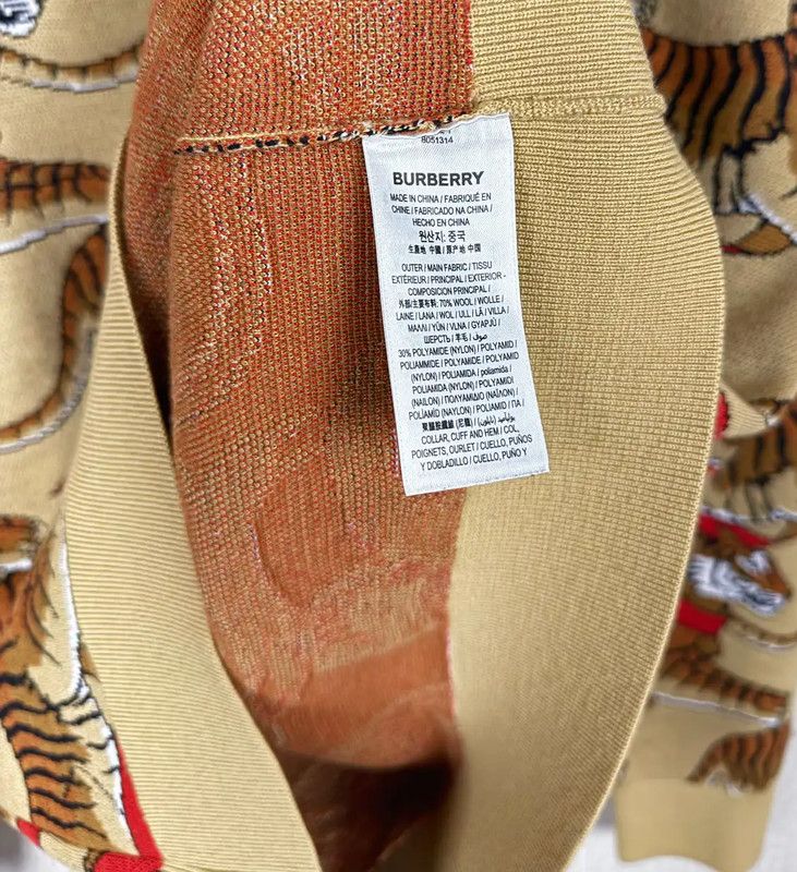 Burberry Burberry Men's Knit Sweater in Beige Size US S / EU 44-46 / 1 - 6 Thumbnail