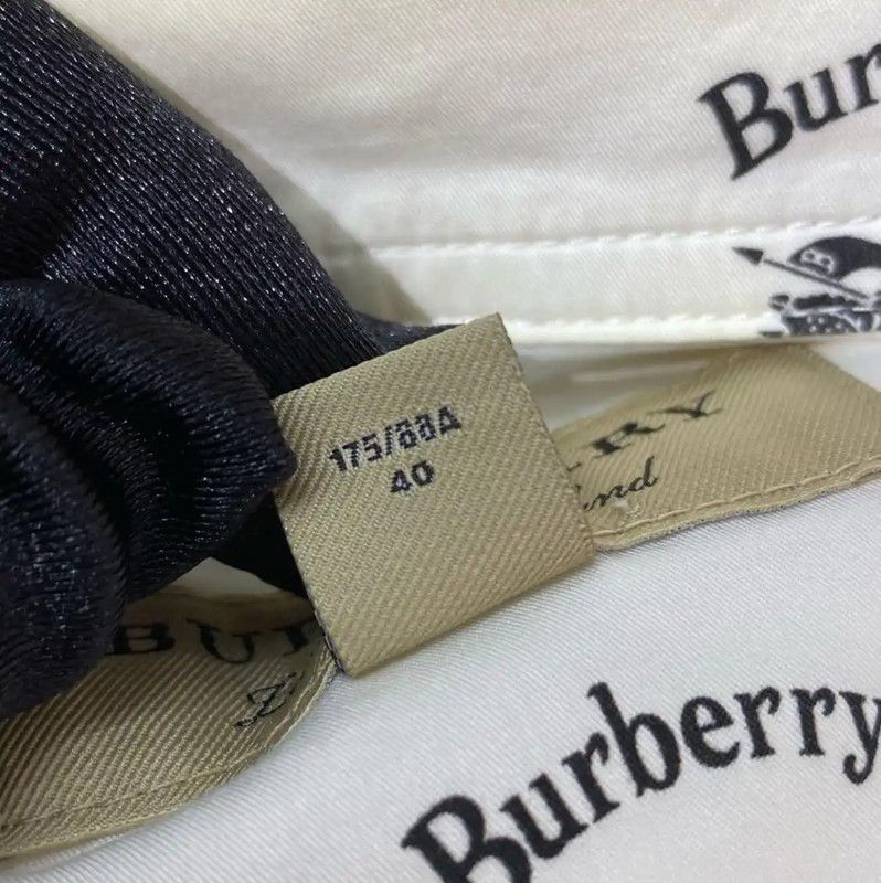 Burberry Burberry White Cotton Blend Long Sleeve Shirt Size US S / EU 44-46 / 1 - 9 Thumbnail