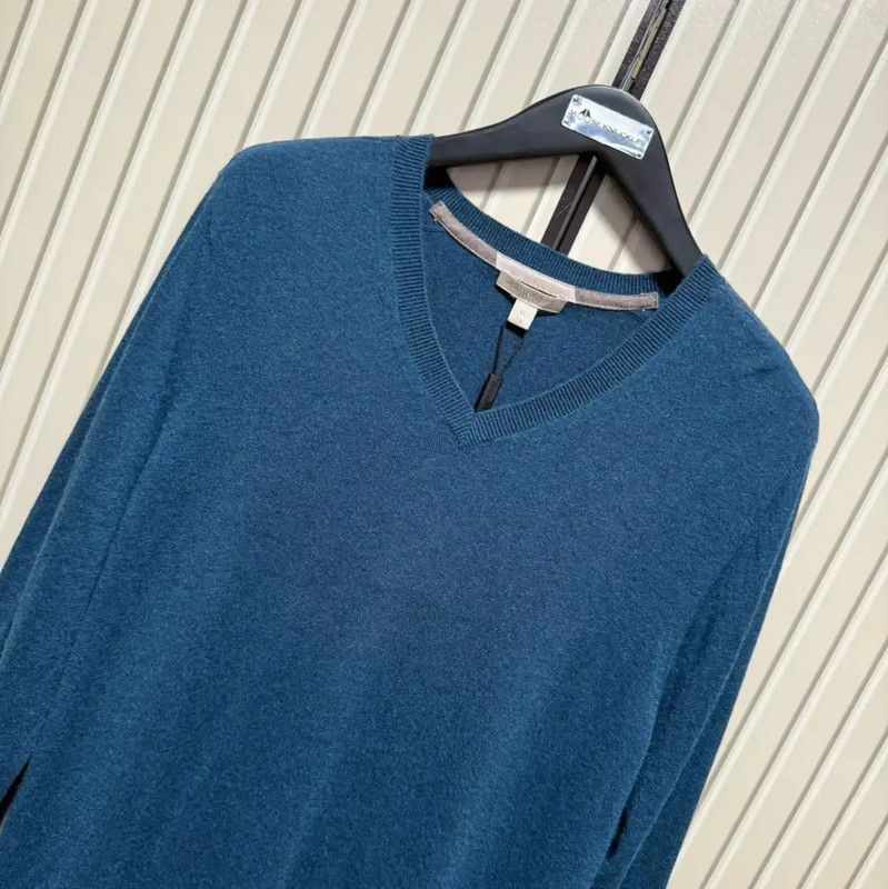 Burberry Burberry V-Neck Cashmere Blend Knit Sweater Size US XL / EU 56 / 4 - 5 Thumbnail