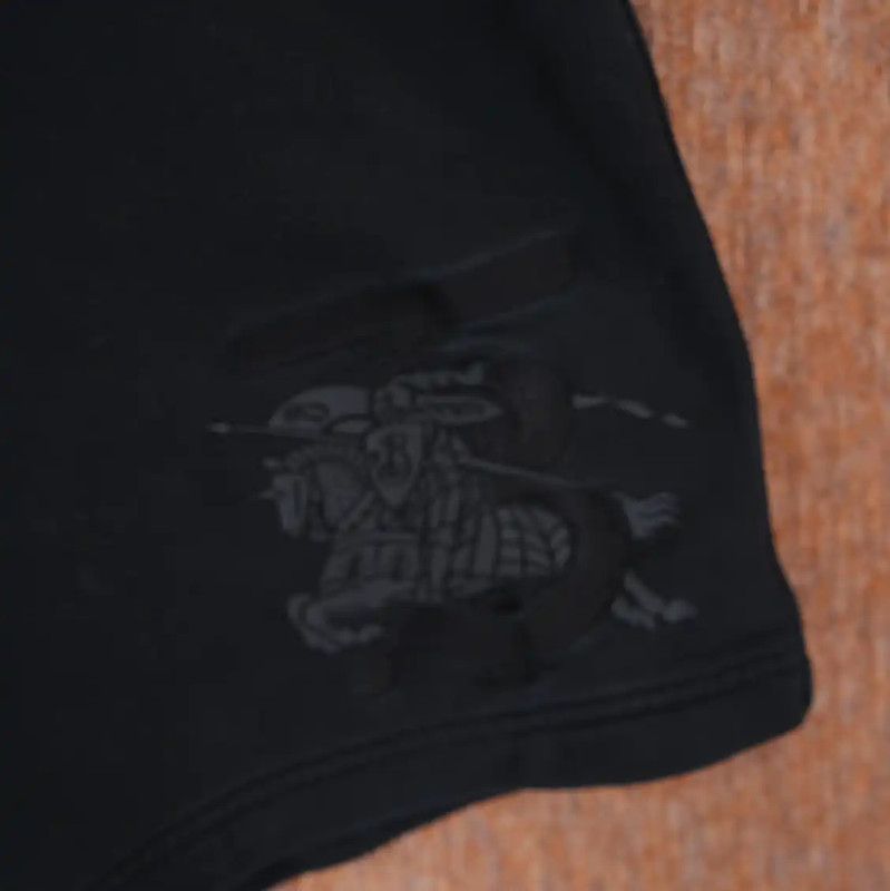 Burberry Burberry Black Embroidered Men's Shorts Size US 26 / EU 42 - 4 Thumbnail
