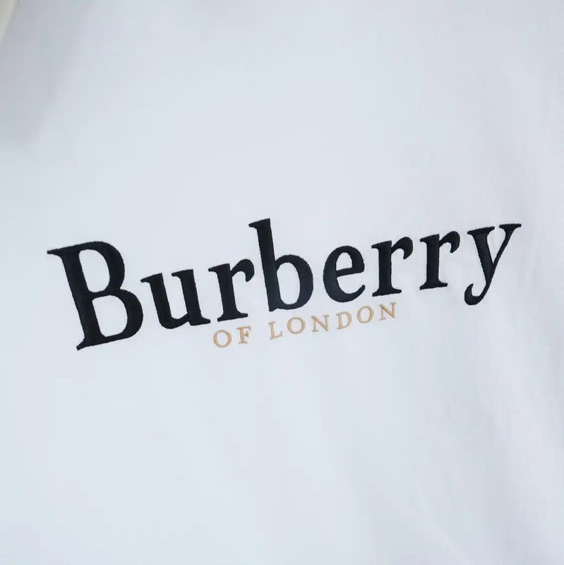 Burberry Burberry White Embroidered Logo Short Sleeve T-Shirt Size US L / EU 52-54 / 3 - 4 Thumbnail