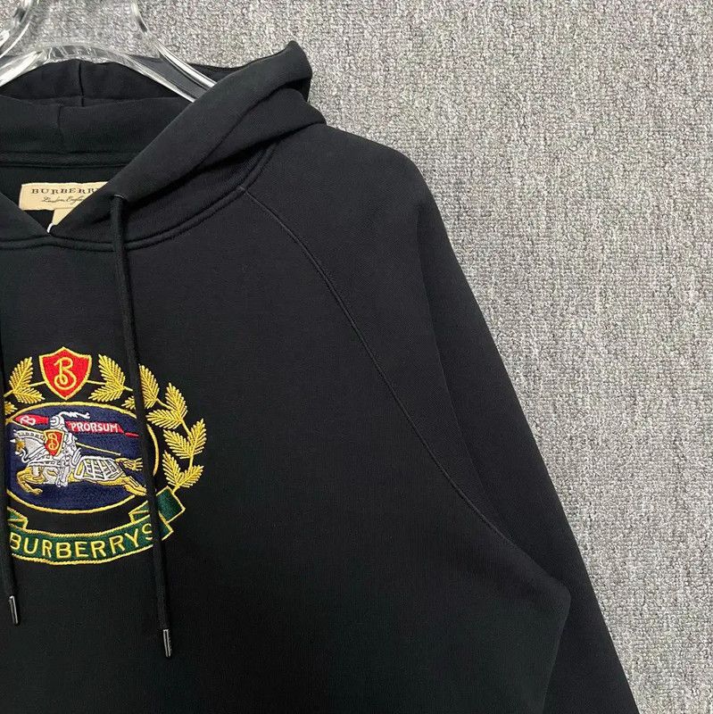 Burberry Burberry Black Cotton Men's Hoodie Size US M / EU 48-50 / 2 - 3 Thumbnail