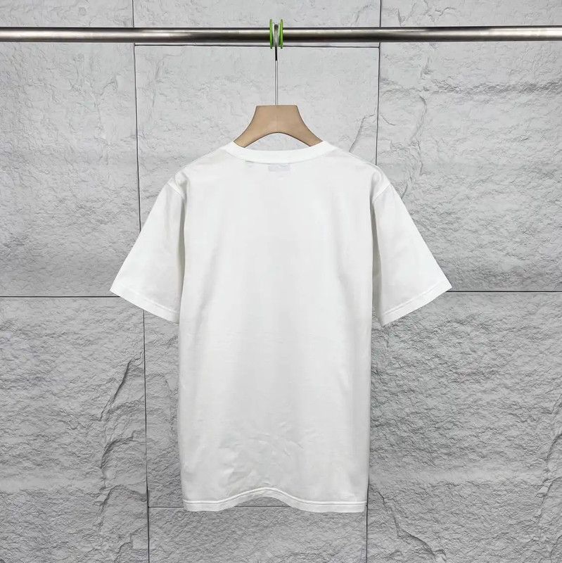 Burberry Burberry White Cotton Men's T-Shirt Size US L / EU 52-54 / 3 - 2 Thumbnail