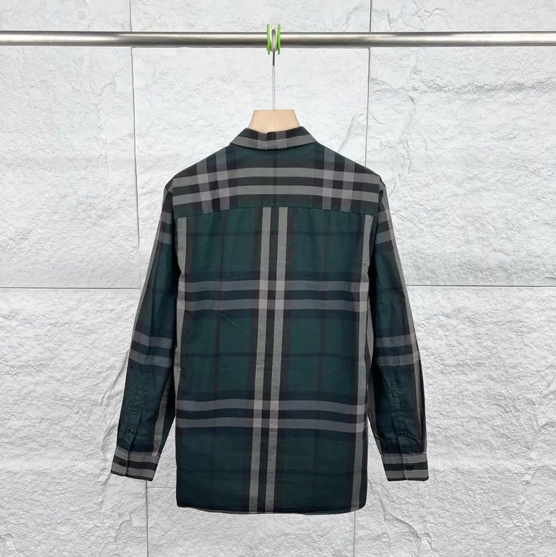 Burberry Burberry Green Cotton Men's Shirt Size US S / EU 44-46 / 1 - 2 Thumbnail