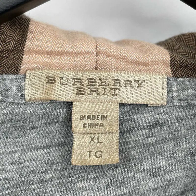 Burberry Burberry Gray Cotton Hoodie for Men Size US XL / EU 56 / 4 - 3 Thumbnail