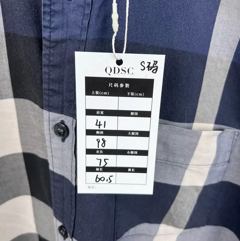 Burberry Burberry Blue Cotton Long Sleeve Shirt Size US S / EU 44-46 / 1 - 6 Thumbnail
