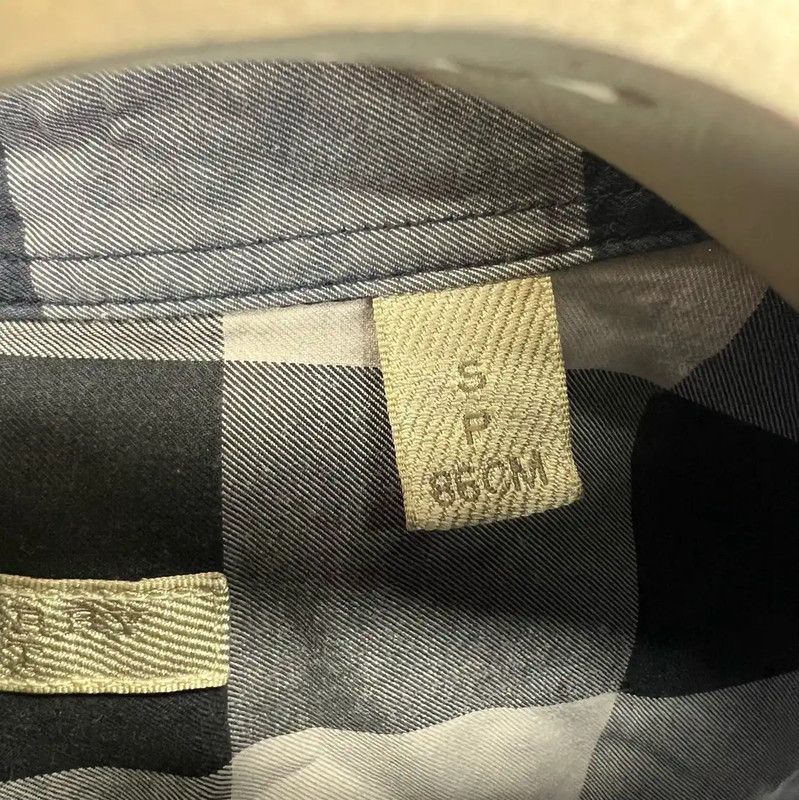 Burberry Burberry Blue Cotton Long Sleeve Shirt Size US S / EU 44-46 / 1 - 4 Thumbnail