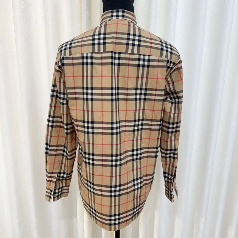 Burberry Burberry Khaki Cotton Men's Shirt Size US L / EU 52-54 / 3 - 5 Thumbnail