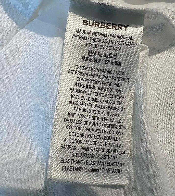 Burberry Burberry White Cotton Short Sleeve T-Shirt Size US L / EU 52-54 / 3 - 5 Thumbnail