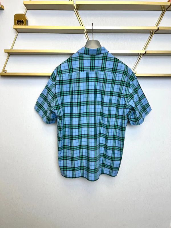 Burberry Burberry Summer Plaid Short-Sleeve Shirt Size US XL / EU 56 / 4 - 6 Thumbnail