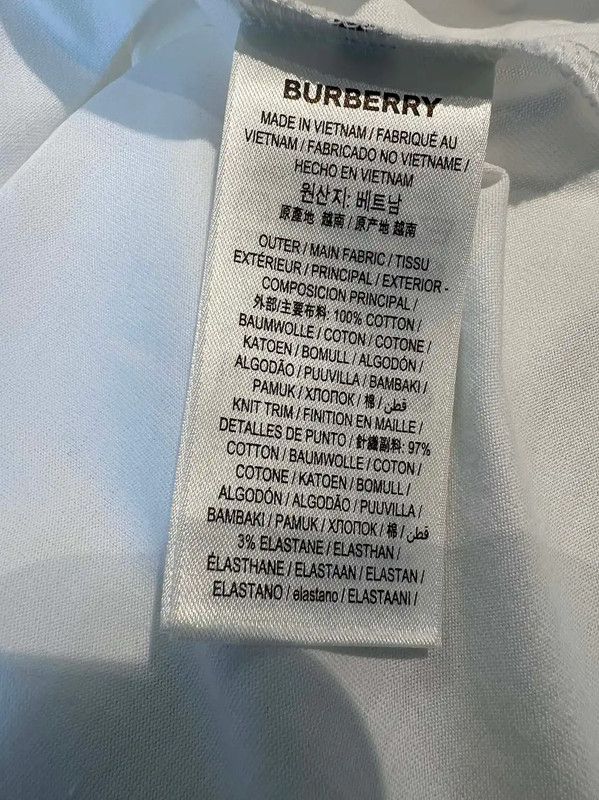 Burberry Burberry Summer White Cotton Short Sleeve T-Shirt Size US XXS / EU 40 - 5 Thumbnail