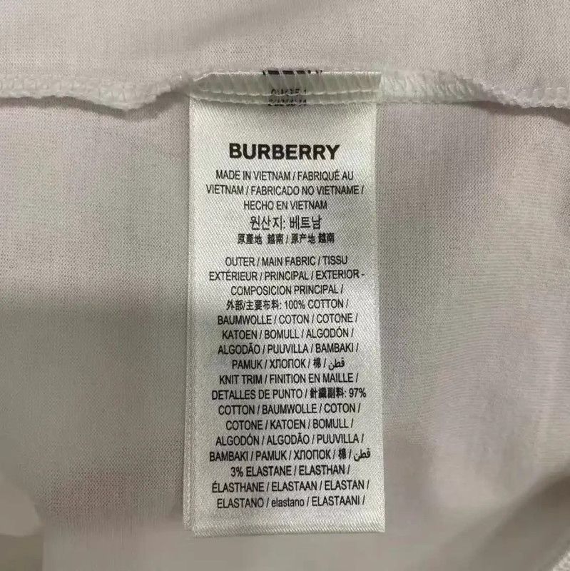 Burberry Burberry White Cotton Men's T-Shirt Size US XXS / EU 40 - 5 Thumbnail